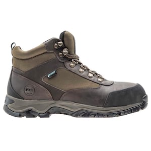 Men's Keele Ridge Work Waterproof Hiker Work Boot - Steel Toe - Brown Size 8.5(M)