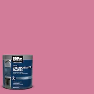 1 qt. #P130-5 Little Bow Pink Satin Enamel Urethane Alkyd Interior/Exterior Paint