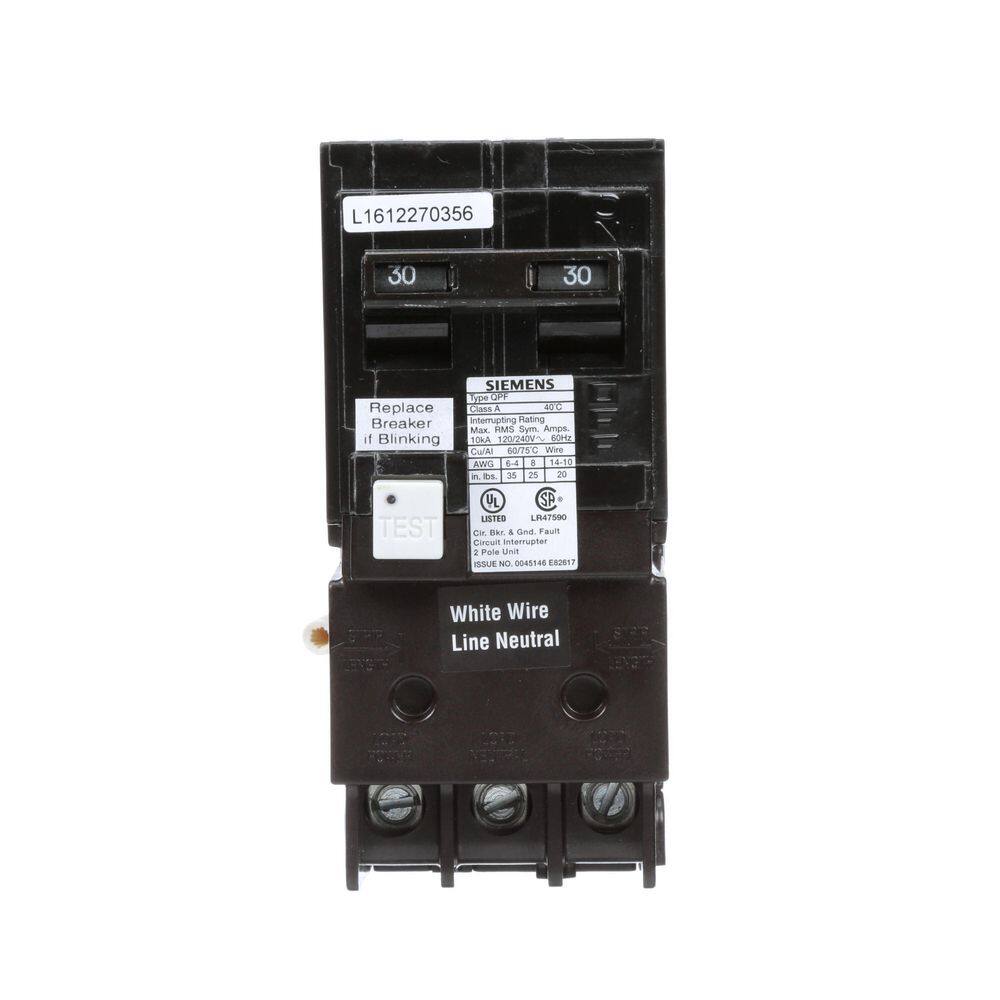 Buy 30 Amp Double Pole Type QPF2 GFCI Circuit Breaker Online at Lowest