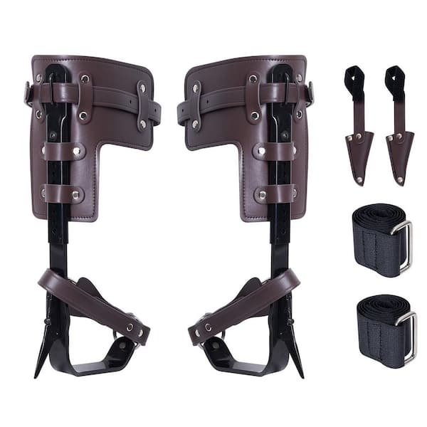 SVOPES Tree Climbing Spikes, 1 Pair Alloy Steel Climbing Spurs, 350 lbs. Load Capacity with Straps and Spike Protectors