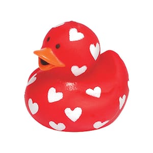 1.75 in. Valentine's Day Rubber Duck (20-Pack)