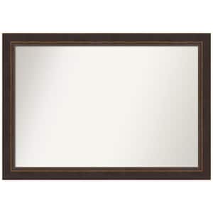 Lara Bronze 40.5 in. W x 28.5 in. H Rectangle Non-Beveled Wood Framed Wall Mirror in Bronze