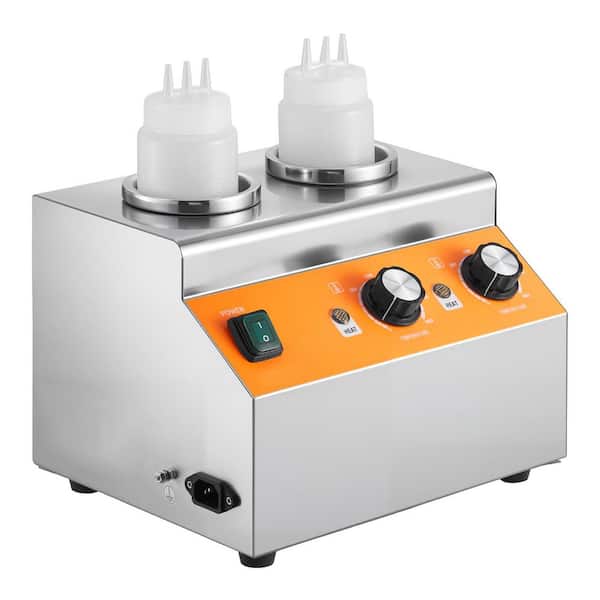 Electric Bottle Warmer with Bottles, 0. 8x2 L, Commercial, Temp Adjustable (86-185℉), with Stainless Steel surface