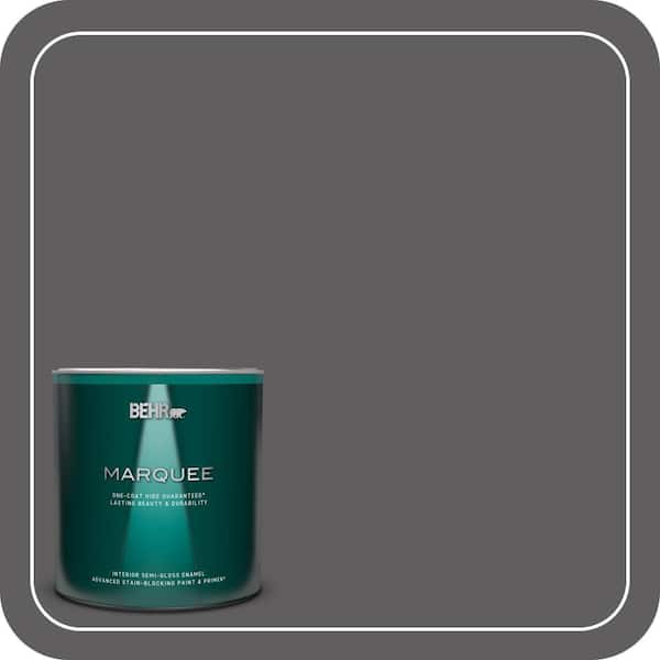 BEHR MARQUEE 1 qt. #T17-10 Shades On Semi-Gloss Enamel Interior Paint & Primer
