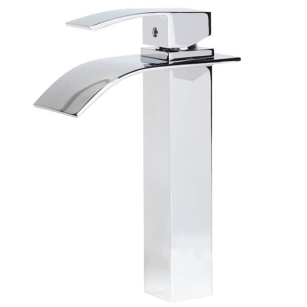 Novatto WaterSaver Eclipse Single Hole Single-Handle Bathroom Faucet in Chrome