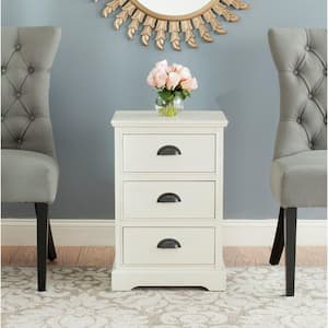 Griffin White Storage Side Table