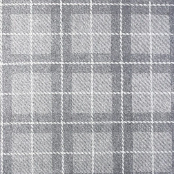 Hudson Grey Checkered Plaid Wallpaper Sample