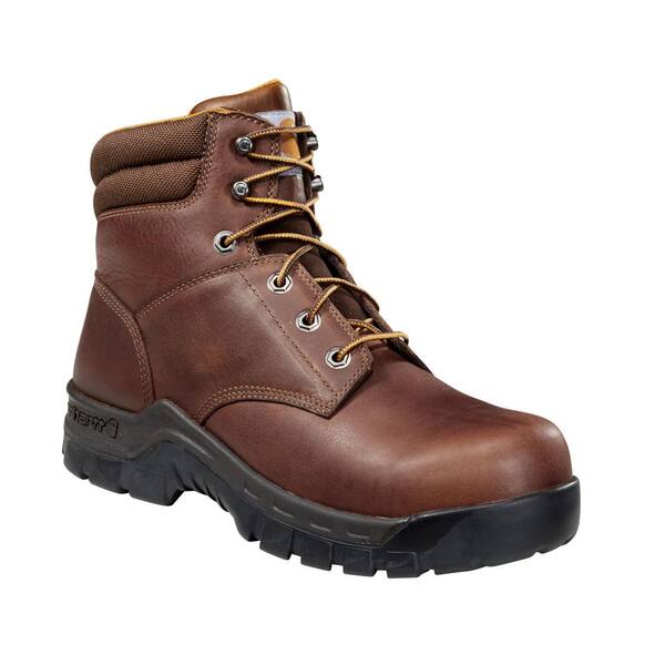 Carhartt Men s Rugged Flex 6 in. Work Boot Composite Toe Brown Lace Up 011.5W CMF6395 11.5W The Home Depot