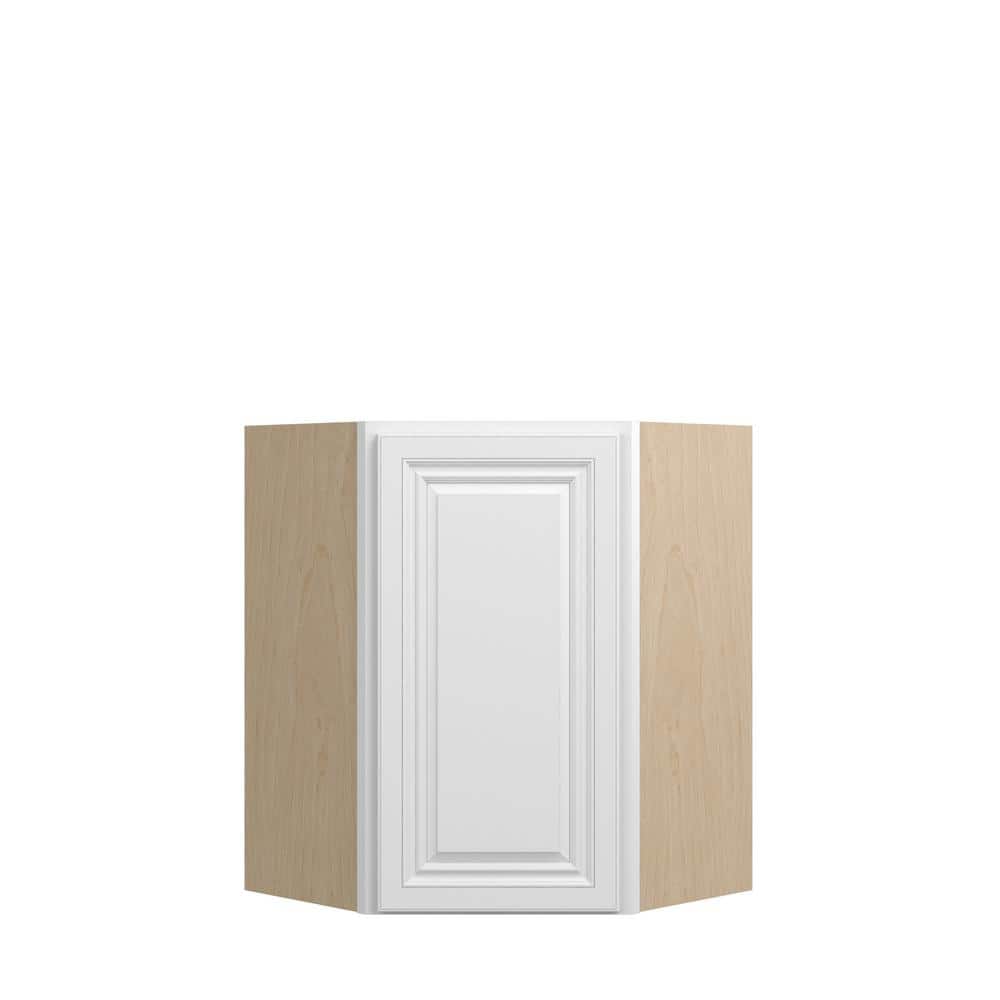 Damascus Raised 24 in. W x 30 in. H x 12 in. D in French Vanilla Plywood Assembled Corner Diagonal Wall Cabinet price history on PriceWatchPro