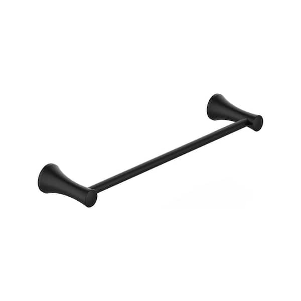 C Series 18 in. Wall Mounted Towel Bar in Matte Black