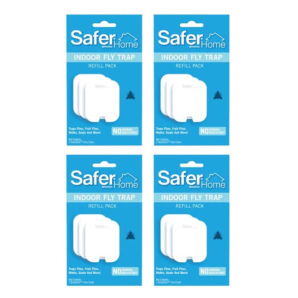 Safer Brand Safer Home Indoor Flying Insect Trap Refill (12 Sticky Refill  Glue Cards) SH503VB4 - The Home Depot