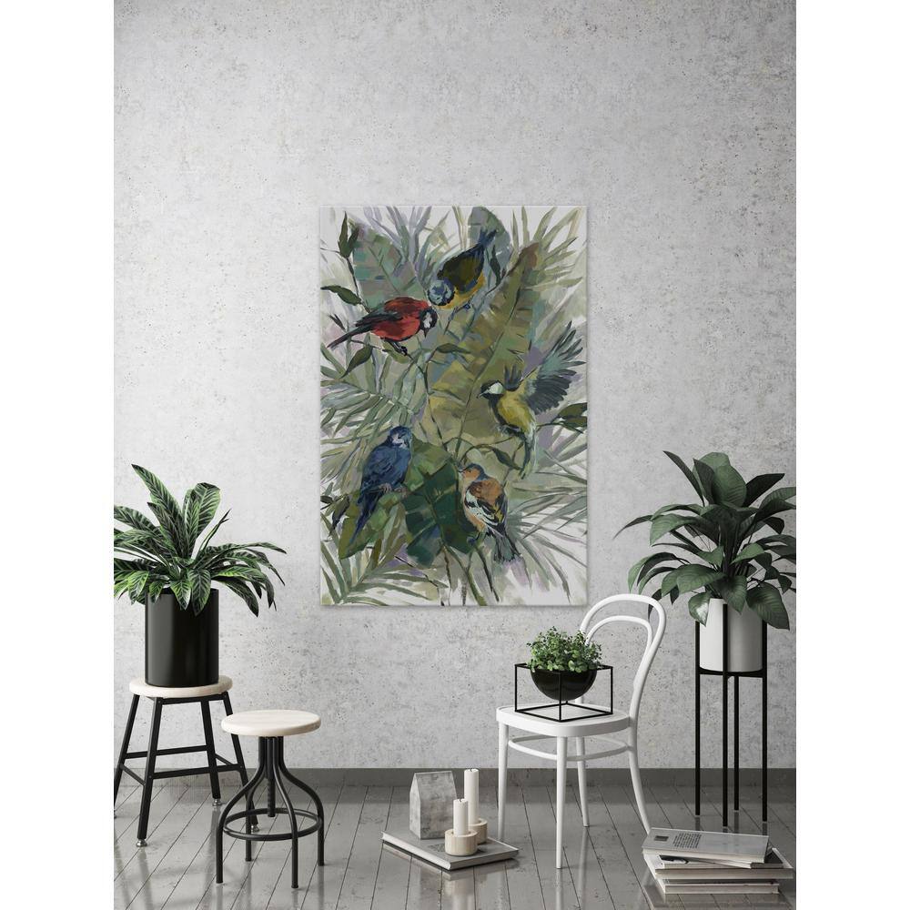 24 in. H x 16 in. W Morning Birds II by Marmont Hill Printed Canvas Wa
