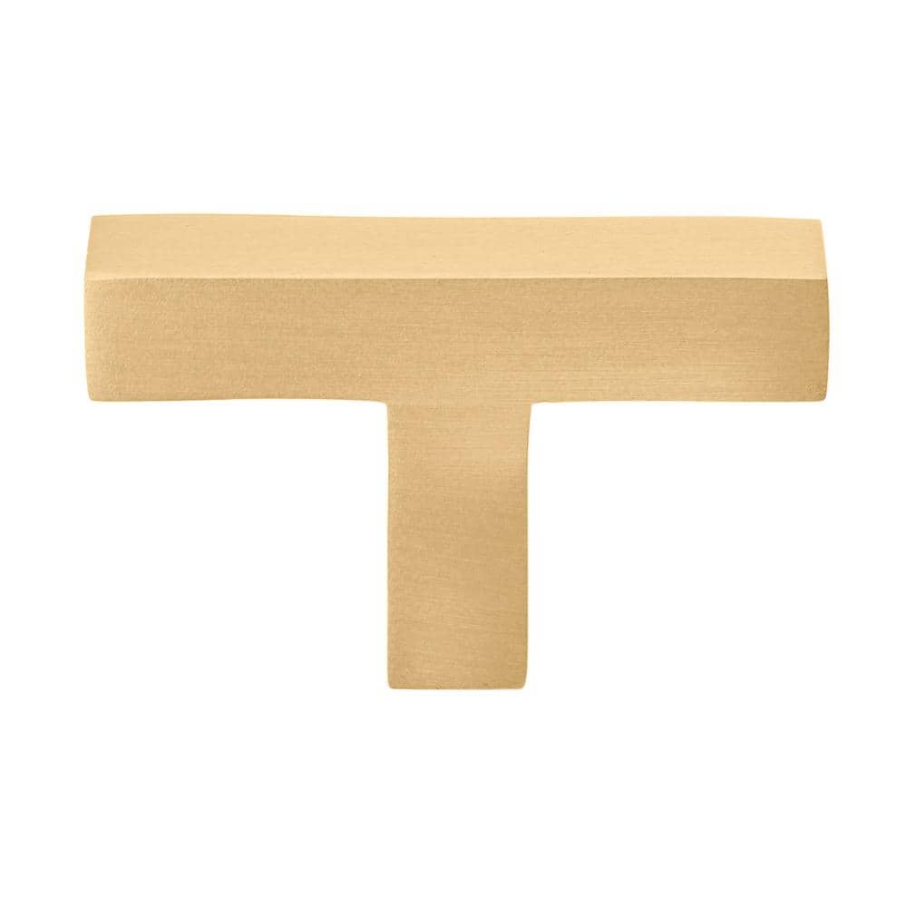 2 in. Satin Gold Finish Solid Square Cabinet Knob (10-Pack) price history on PriceWatchPro