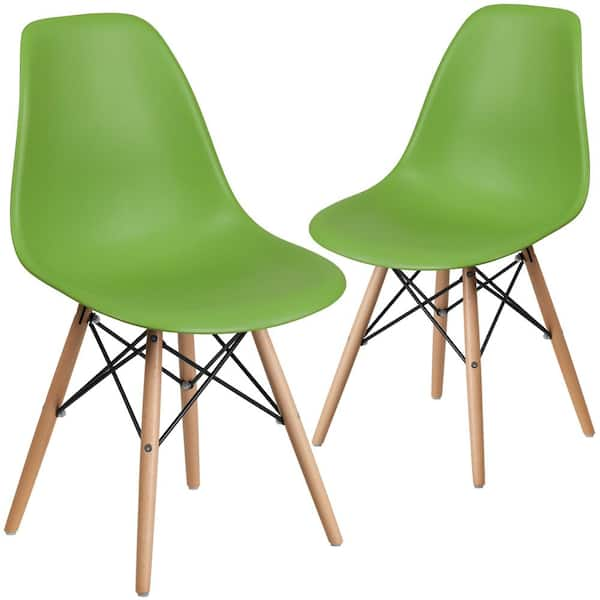 Carnegy Avenue Green Plastic Party Chairs Set of 2 CGA FH 224437