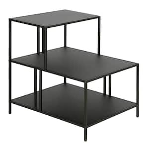 Ernest 24 in. Blackened Bronze Rectangle Metal Side Table