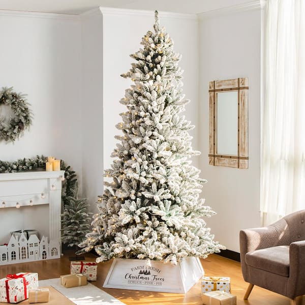 White shop wooden tree