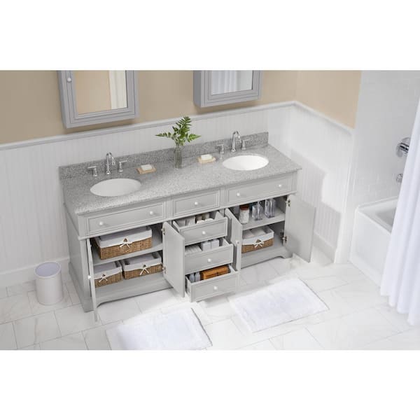 Home Decorators Collection Fremont 72 in. Double Sink