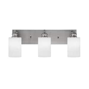 Albany 22.5 in. 3-Light Brushed Nickel Vanity Light
