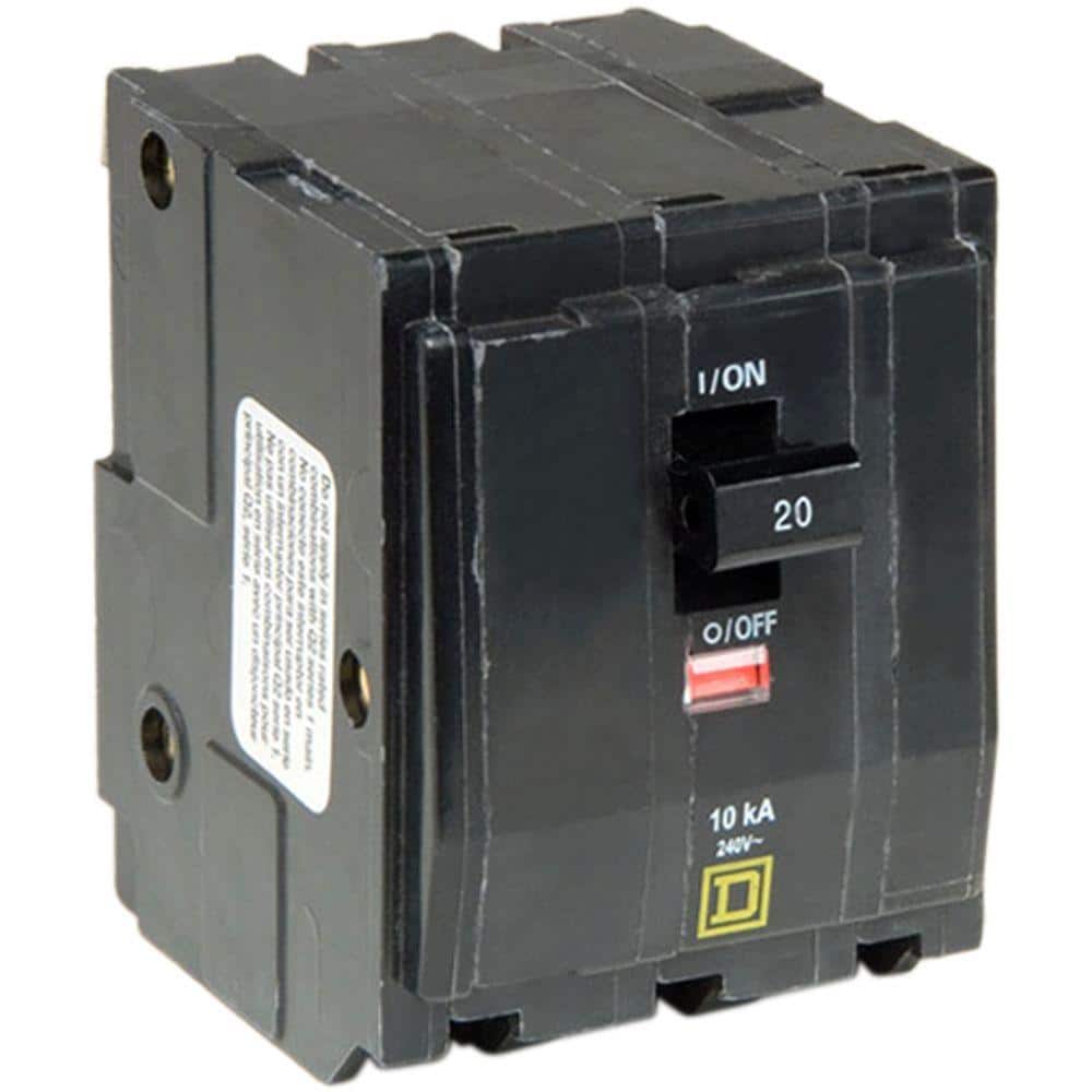 QO 20 Amp 3-Pole Plug-In Circuit Breaker price history on PriceWatchPro