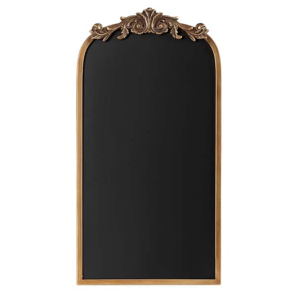 Arendahl 25 in. x 13 in. Gold Metal Framed Chalkboard Memo Board