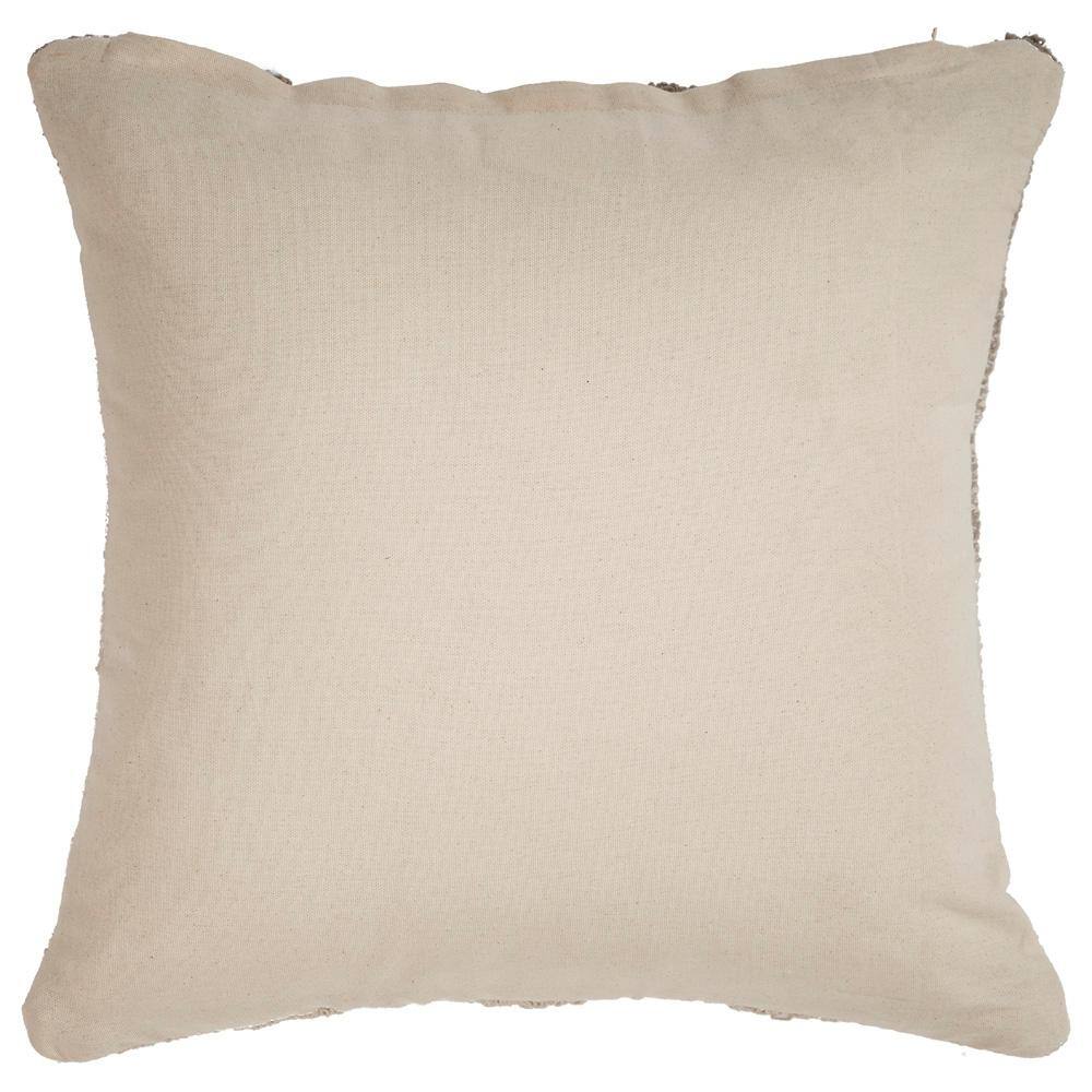 Gray Gradient Cotton Square Throw Pillow