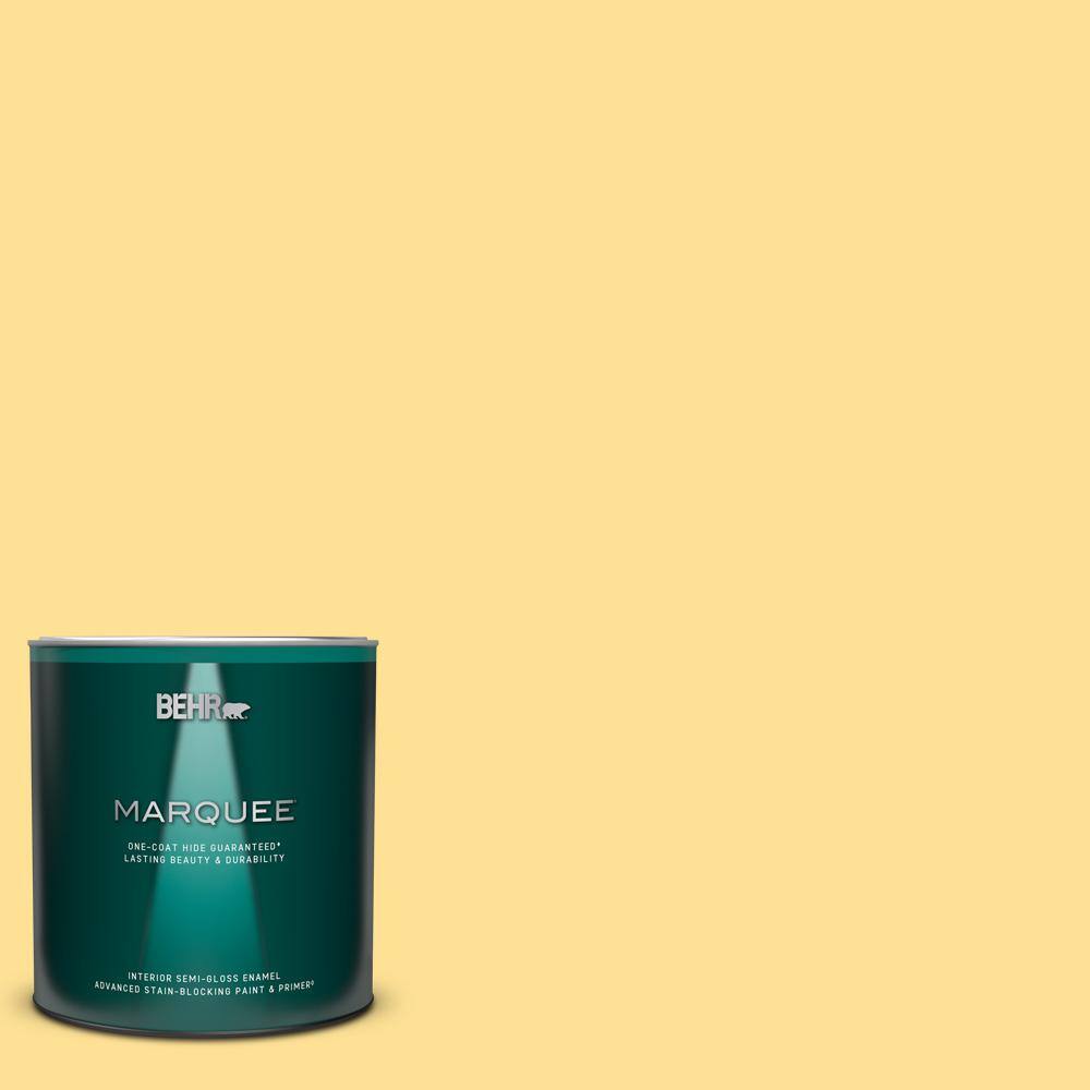 1 qt. #330B-4 Cheerful Hue Semi-Gloss Enamel Interior Paint & Primer
