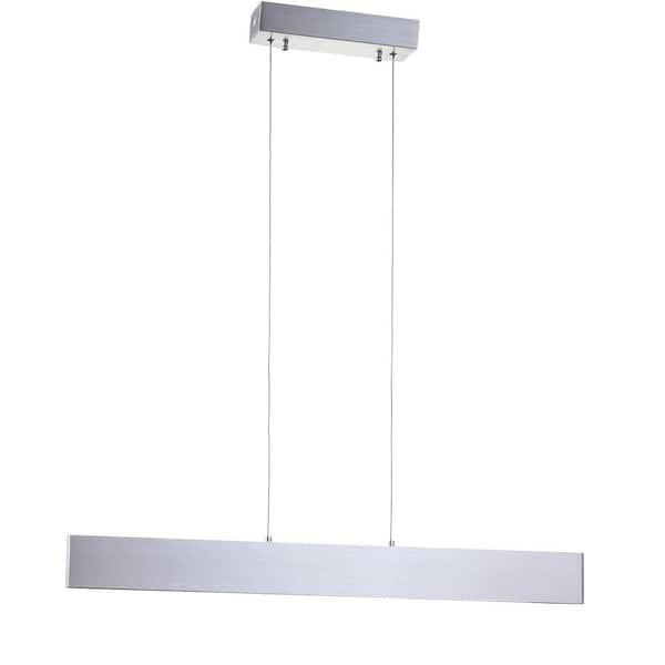 JONATHAN Y Draper 32 in. Dimmable Adjustable Integrated LED Brushed ...