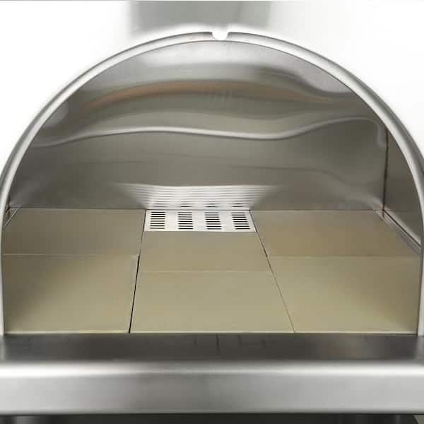 Hanover Portable Wood Fired Outdoor Pizza Oven in Stainless Steel HPZ100 -  The Home Depot