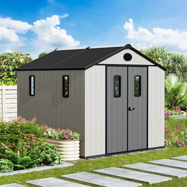 8 ft. x 8 ft. Resin Outdoor Storage Shed (64 sq. ft. )