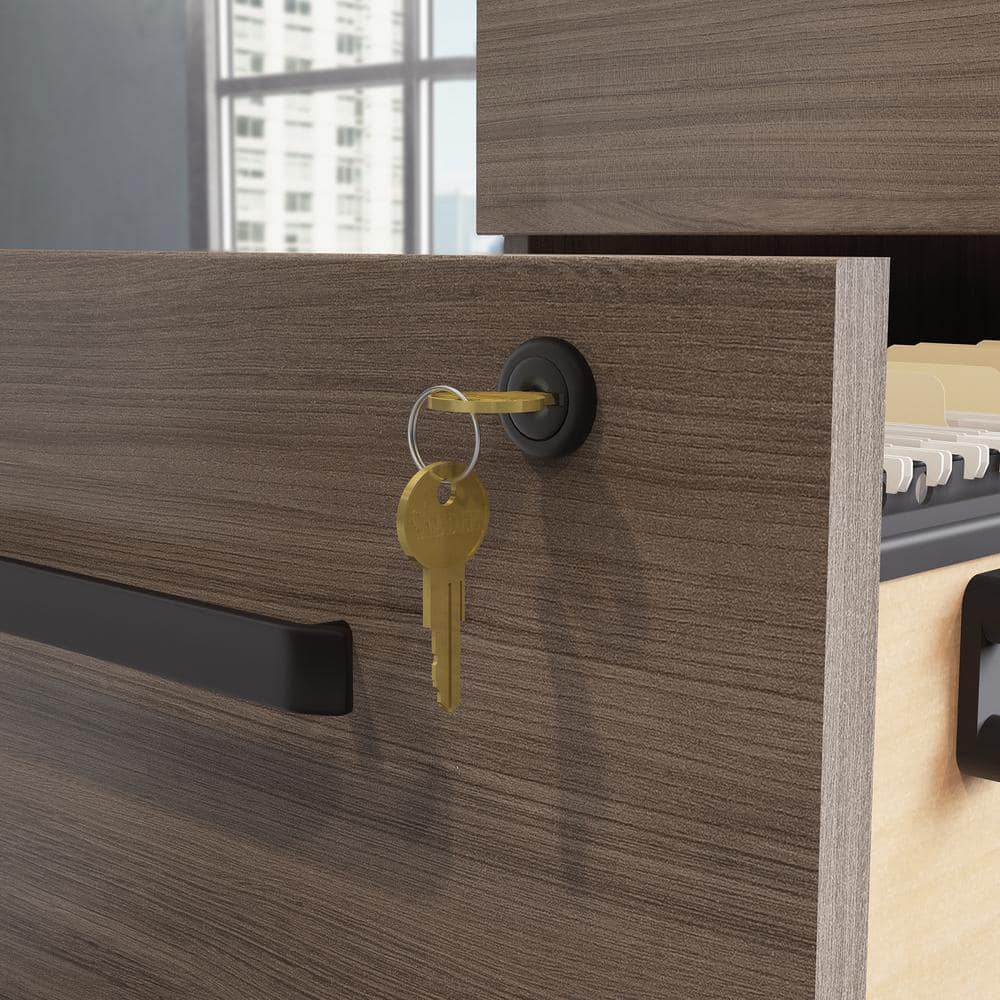 Hudson Elm 2-Drawer Lockable Mobile File Cabinet