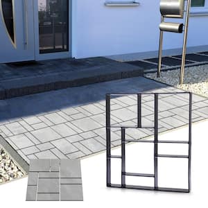 Concrete Mold Cement Paver Stepping Stone Walk Maker (4-Pieces)