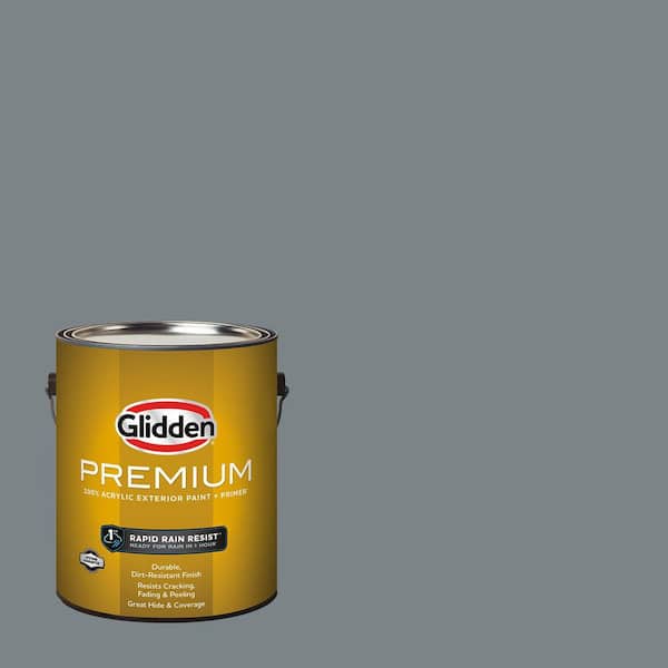 Glidden Premium 1 gal. PPG1011-6 Glazed Granite Flat Exterior