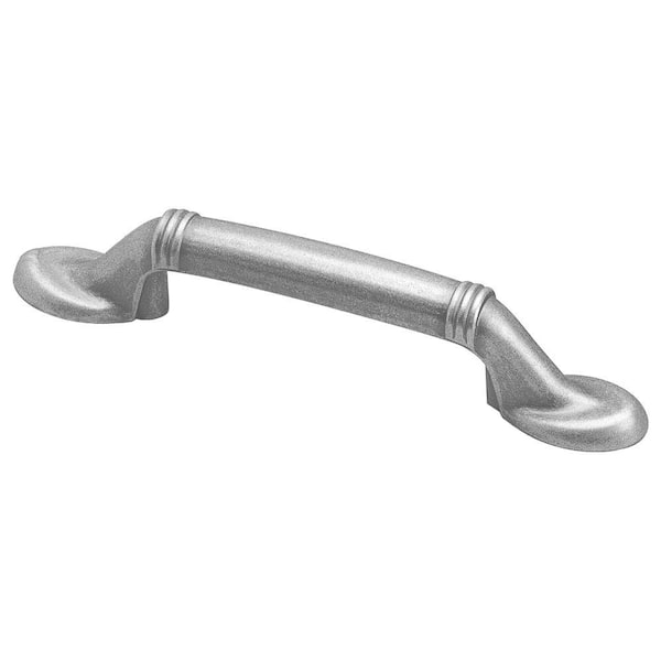 Richelieu Hardware Montmartre Collection 3 in. (76 mm) Brushed Nickel Traditional Cabinet Bar Pull