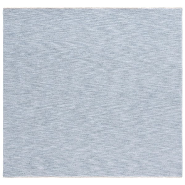 Haven 7 ft. x 7 ft. Light Blue Abstract Modern Square Area Rug
