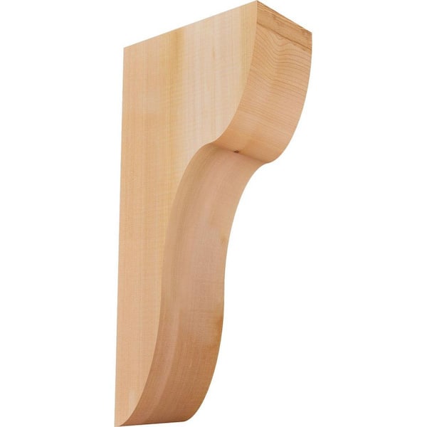 Ekena Millwork 5-1/2 in. x 10 in. x 22 in. Western Red Cedar Carmel Smooth Corbel