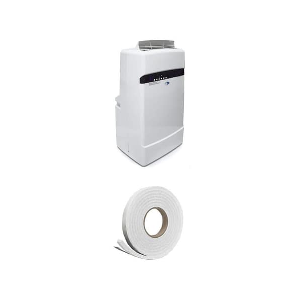 6,936 BTU Portable Air Conditioner (400 Sq. Ft.) and 3/4 in. x 7/16 in. x 10 ft. Weatherstrip Tape Combo