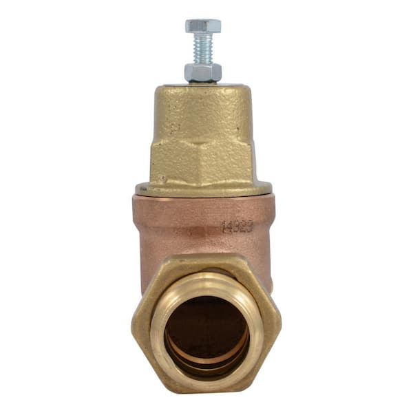 water press at pressure reducing valve bac Upgraded 1" Brass ValveWater Pressure Regulator for home with Double Union FNPT Connection but offers the simplicity and maintenance benefits of a cartridge Cash Acme 1-in Copper Press