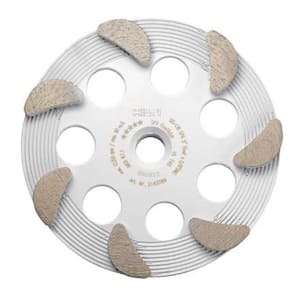 5 in. 7 Segment Fine Finish Diamond Cup Grinding Wheel