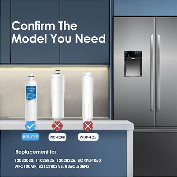 Waterdrop Refrigerator Water Filter Replacement (F15) for