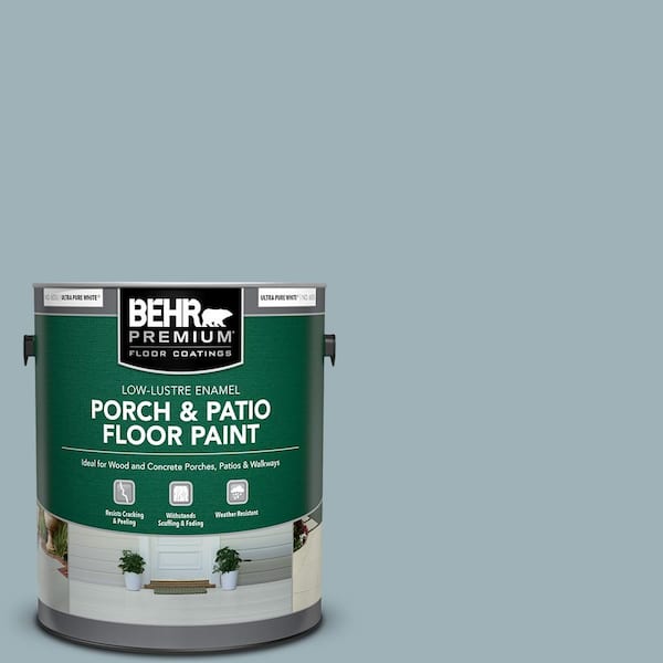 BEHR PREMIUM 1 gal. #540E-3 Blue Fox Low-Lustre Enamel Interior/Exterior Porch and Patio Floor Paint