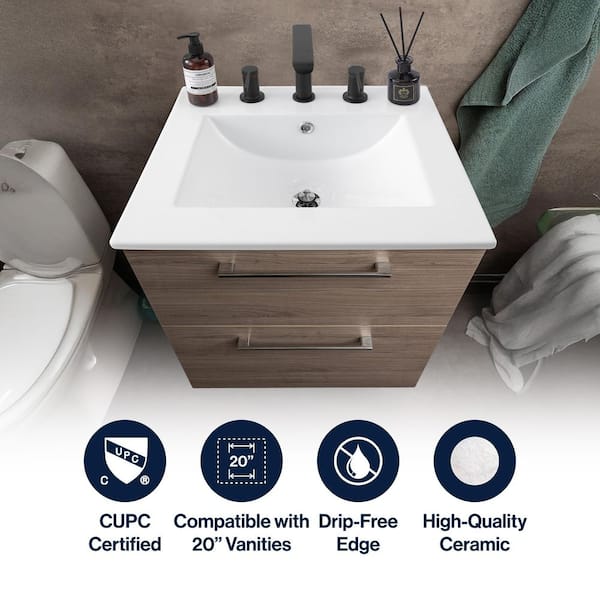 JONATHAN Y Ancillary 3-Hole 20 in. W x 18.25 in. D Classic