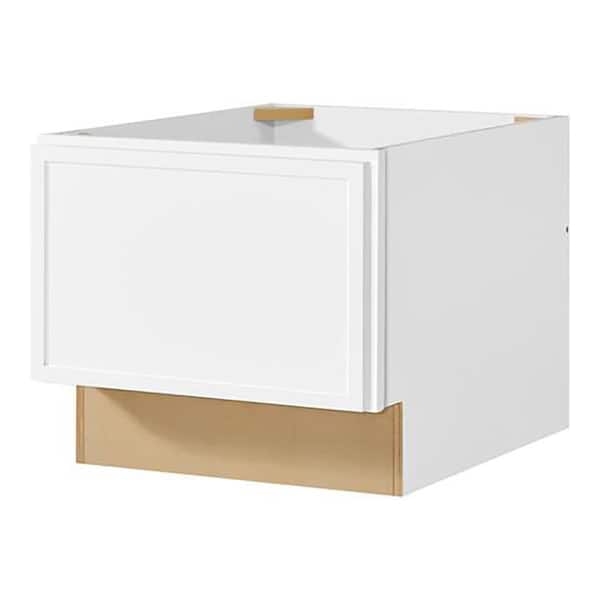 Leyton 18 in. W x 24 in. D x 16.5 in. H Ready To Assemble Plywood Slim Shaker Bench Base Kitchen Cabinet in Alpine White