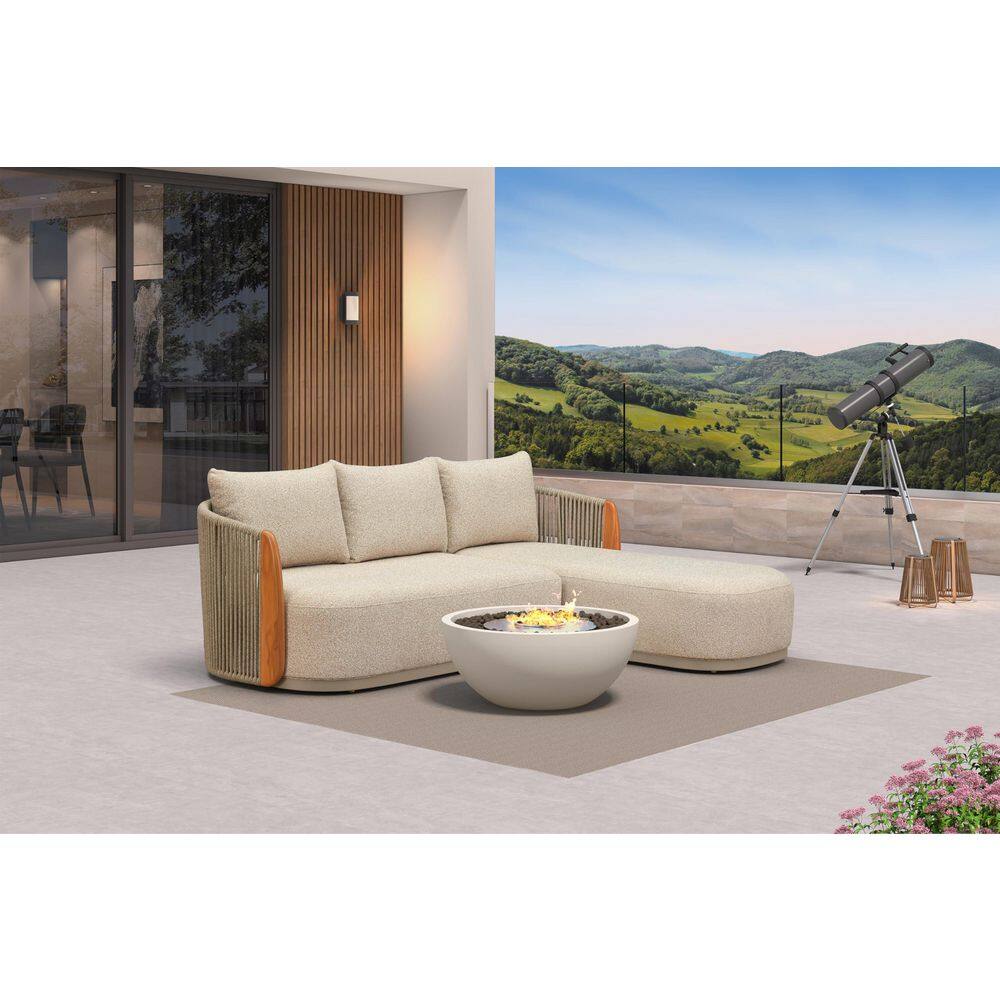 4-Piecess Patio Conversation Sets All Weather Outdoor Couch Sectional Set with Cushion Conversation Set Beige price history on PriceWatchPro