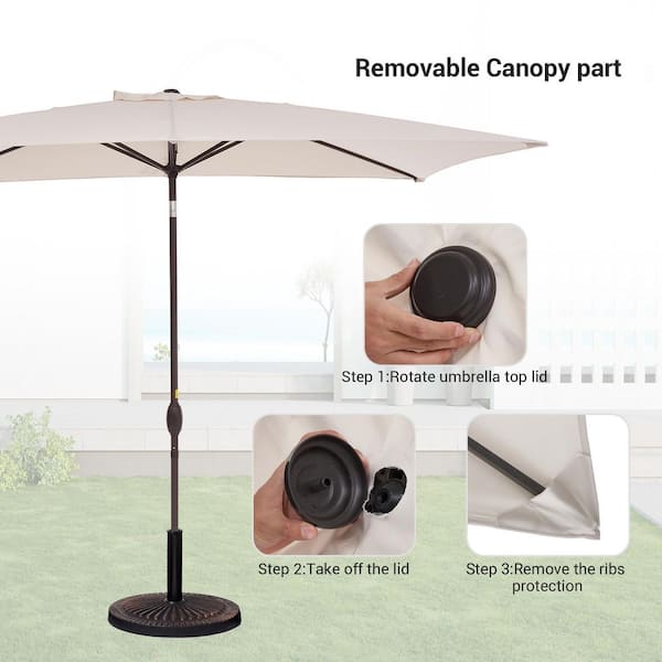 extra large patio umbrella and stand Amazon.com : PHI VILLA 15ft Large Patio Umbrellas with Base Included,  Outdoor Double-Sided Rectangle Market Umbrella with Crank Handle, for Pool  Lawn Garden, Navy Blue : Patio, Lawn & Garden