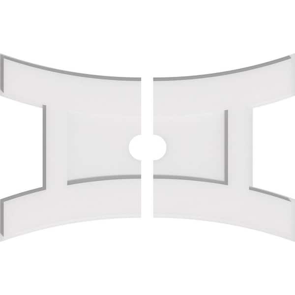 Ekena Millwork 1 in. x 22 in. x 14.625 in PVC Medallion Moulding