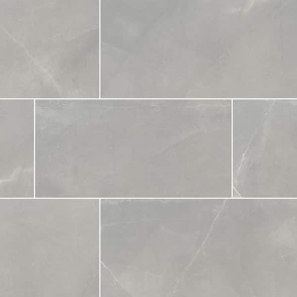 MSI Madison Celeste 24 in. x 48 in. Polished Porcelain Stone Look Floor and Wall Tile (16 sq. ft./Case)
