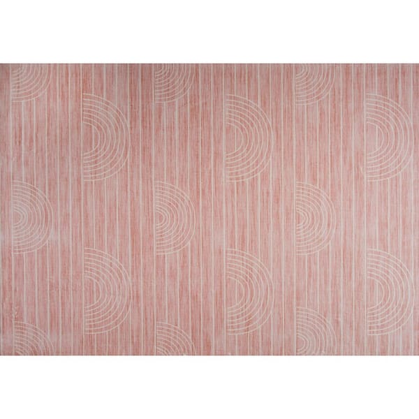 Kids Rainbow Soft Playmat Pink Indoor Soft Area Rug