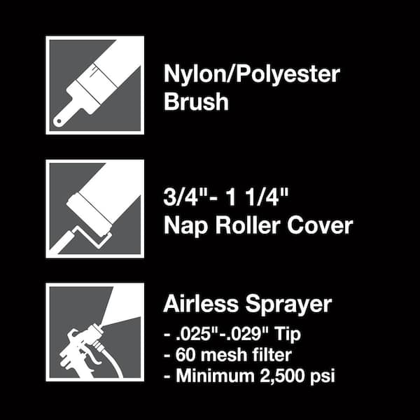 BEHR PREMIUM - 1 gal. #MS-39 Crystal White Elastomeric Masonry, Stucco and Brick Exterior Paint