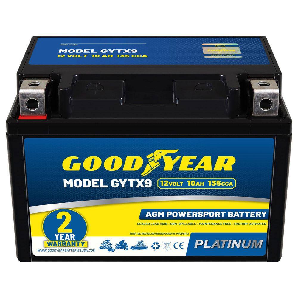GYTX9-12-Volt 10 AH, 135 CCA, Rechargeable High-Performance, Maintenance Free, SLA-AGM Battery price history on PriceWatchPro