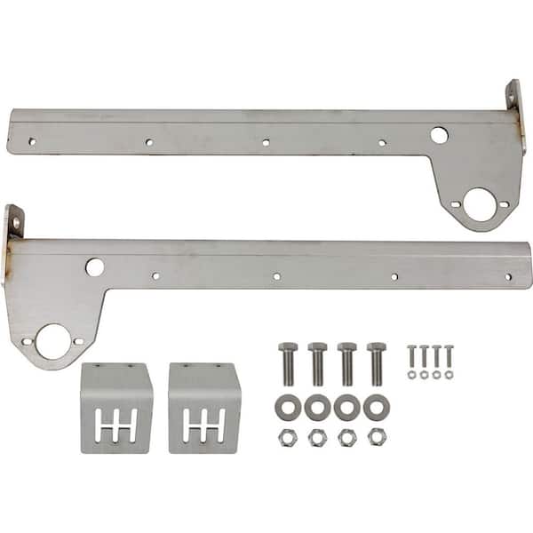 Rigid SST Frame Mount Mud Flap Hanger - Straight, Black (Set of 2)